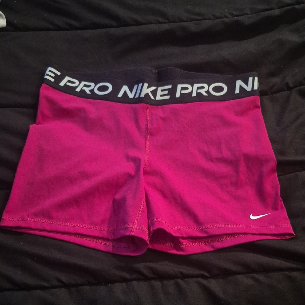 Nike Pink Athletic Shorts with Compression Fit